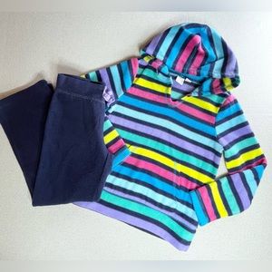 1989 Place multicolored striped girls hoodie | jogger set | Size 5/6